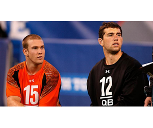Texas A&M Quarterback Ryan Tannehill and Stanford Quarterback Andrew Luck Texas A&M Quarterback Ryan Tannehill and Stanford Quarterback Andrew Luck