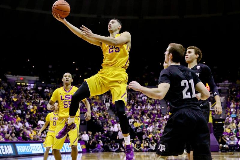 LSU vs Texas A&M Mens Basketball Action
