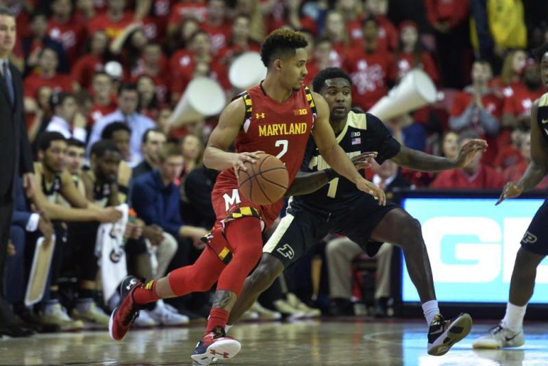Maryland vs Purdue Mens Basketball Action