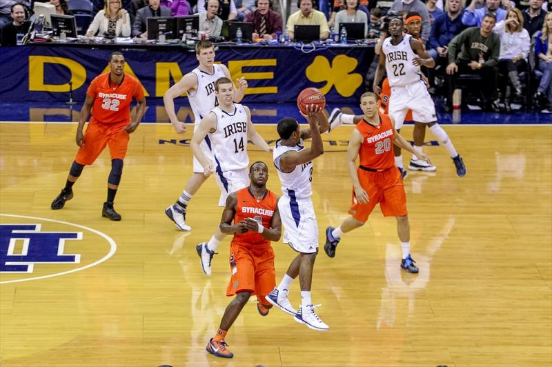 Syracuse at Notre Dame Men's Basketball Action