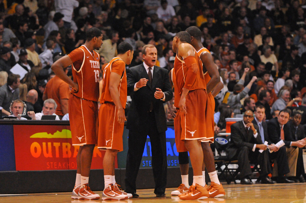 Texas Longhorns Men's College Basketball Coach Rick Barnes
