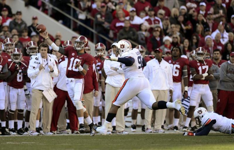 Alabama vs. Auburn College Football, A.J. McCarron