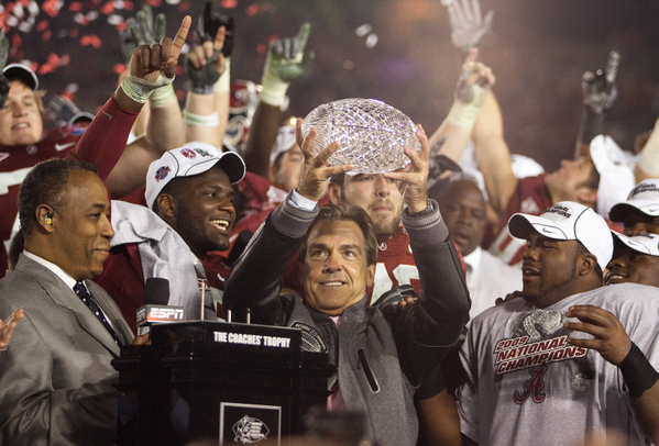 Alabama Crimson Tide College Football Coach Nick Saban