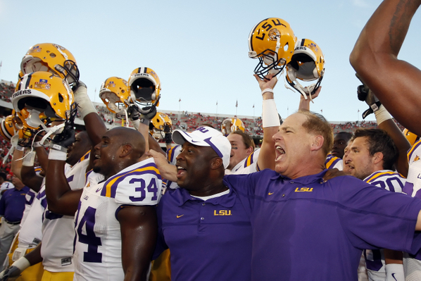 LSU Tigers College Football Coach Les Miles