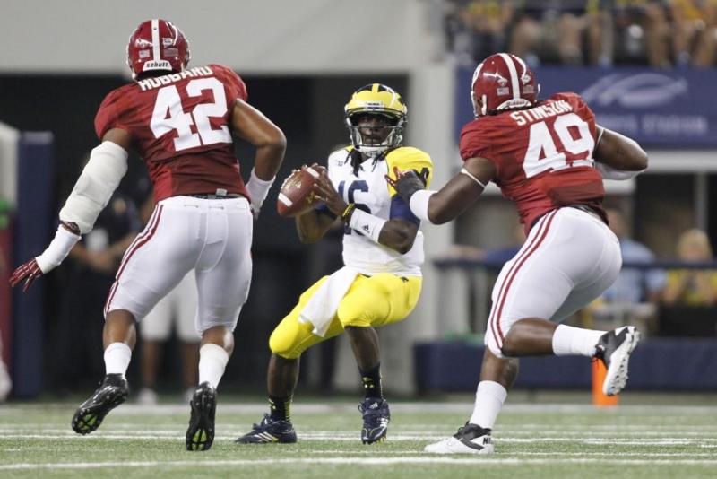 Michigan vs. Alabama College Football Denard Robinson