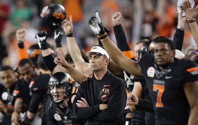 Oklahoma State Cowboys College Football Head Coach Mike Gundy