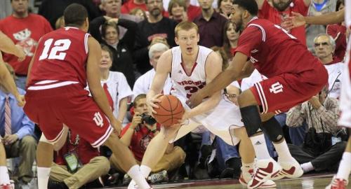 Indiana at Wisconsin Men's Basketball Action
