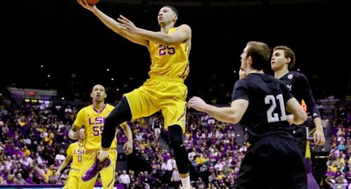 LSU vs Texas A&M Mens Basketball Action