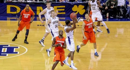 Syracuse at Notre Dame Men's Basketball Action
