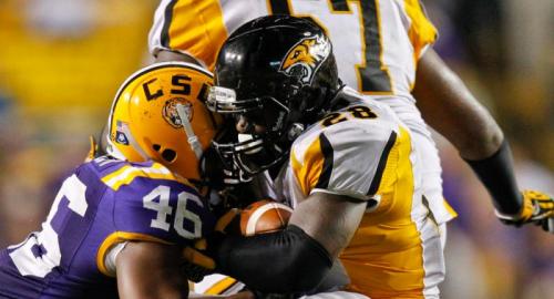 Towson FCS College Football versus LSU