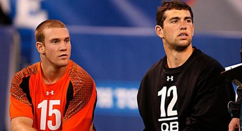 Texas A&M Quarterback Ryan Tannehill and Stanford Quarterback Andrew Luck