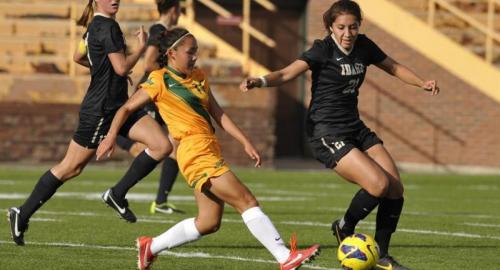 North Dakota State Women's College Soccer, Photo by Dennis Hubbard