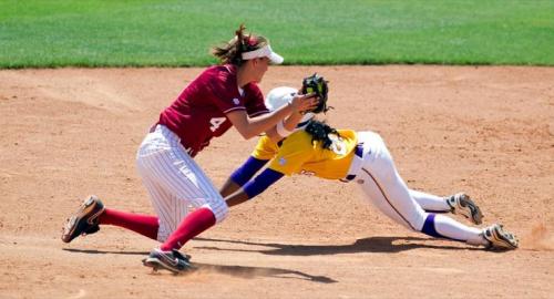 Alabama at LSU Softball action