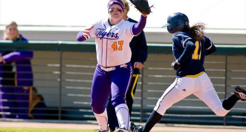 LSU - Michigan Softball Action