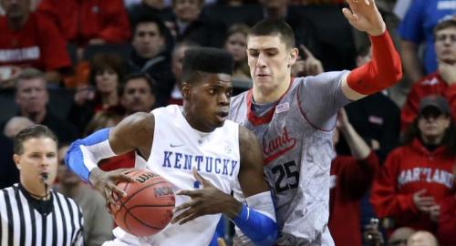 Kentucky's Nerlens Noel and Maryland's Alex Len