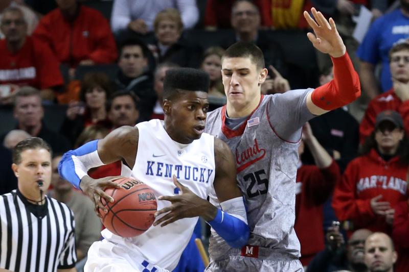 Kentucky's Nerlens Noel and Maryland's Alex Len